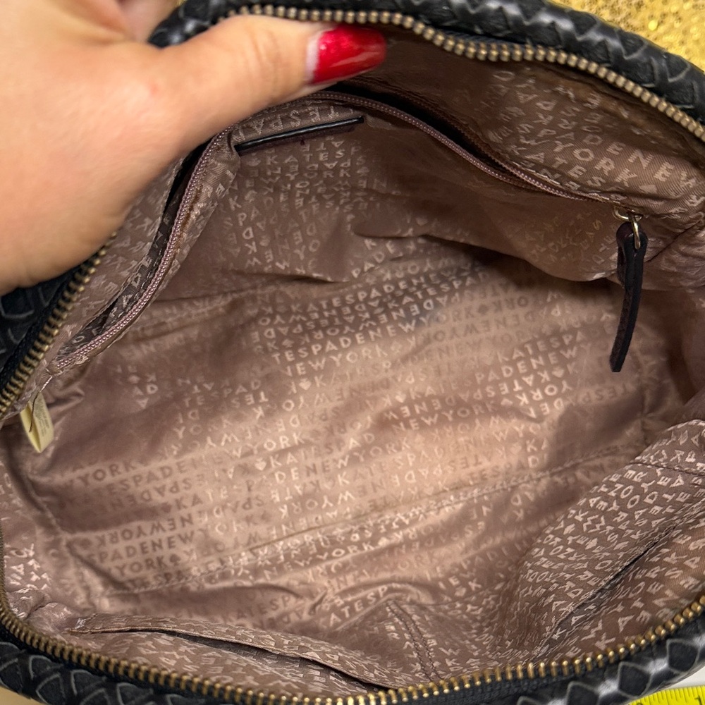 Kate Spade Anderson Way Reiley embellished satchel in deep plum pebbled leather - Picture 16 of 16